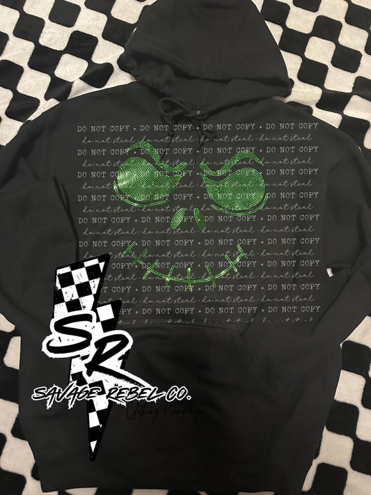 Jack Skelton bling hoodie