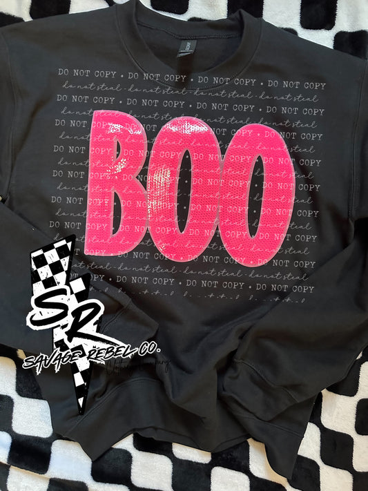 BOO Sequin sweatshirt