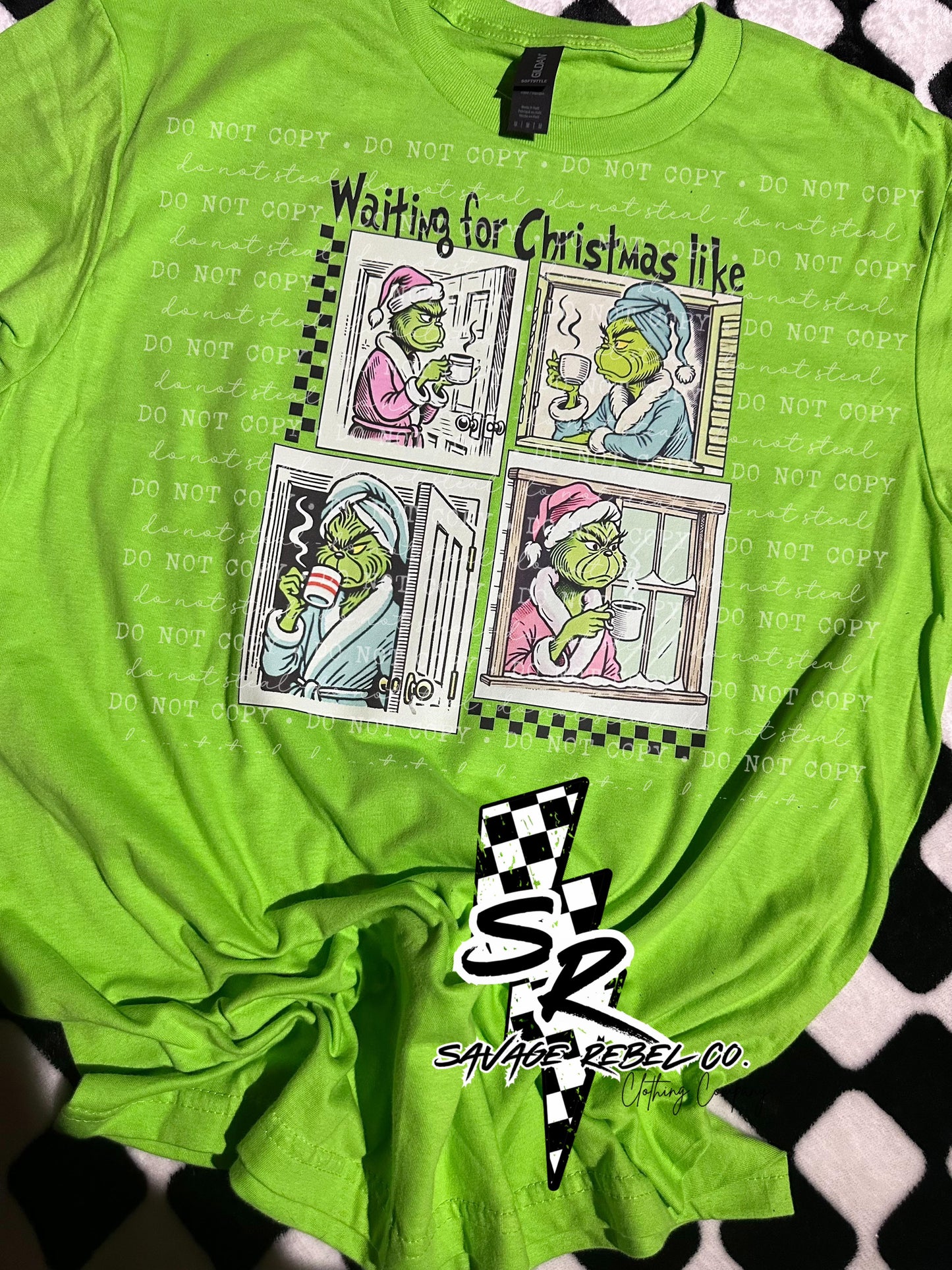 Waiting for Christmas like... Green Guy t.shirt - Christmas T.shirt