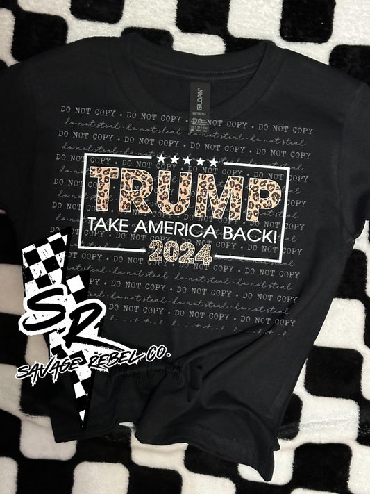 Youth leopard Trump T.shirt