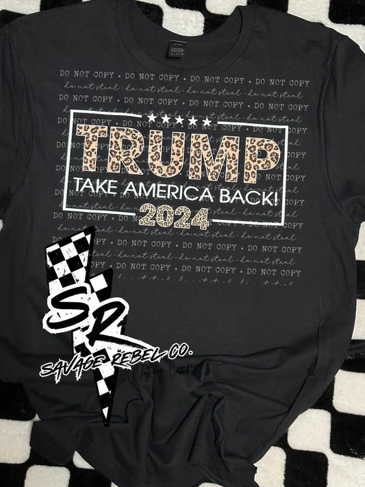 Leopard Trump T.shirt