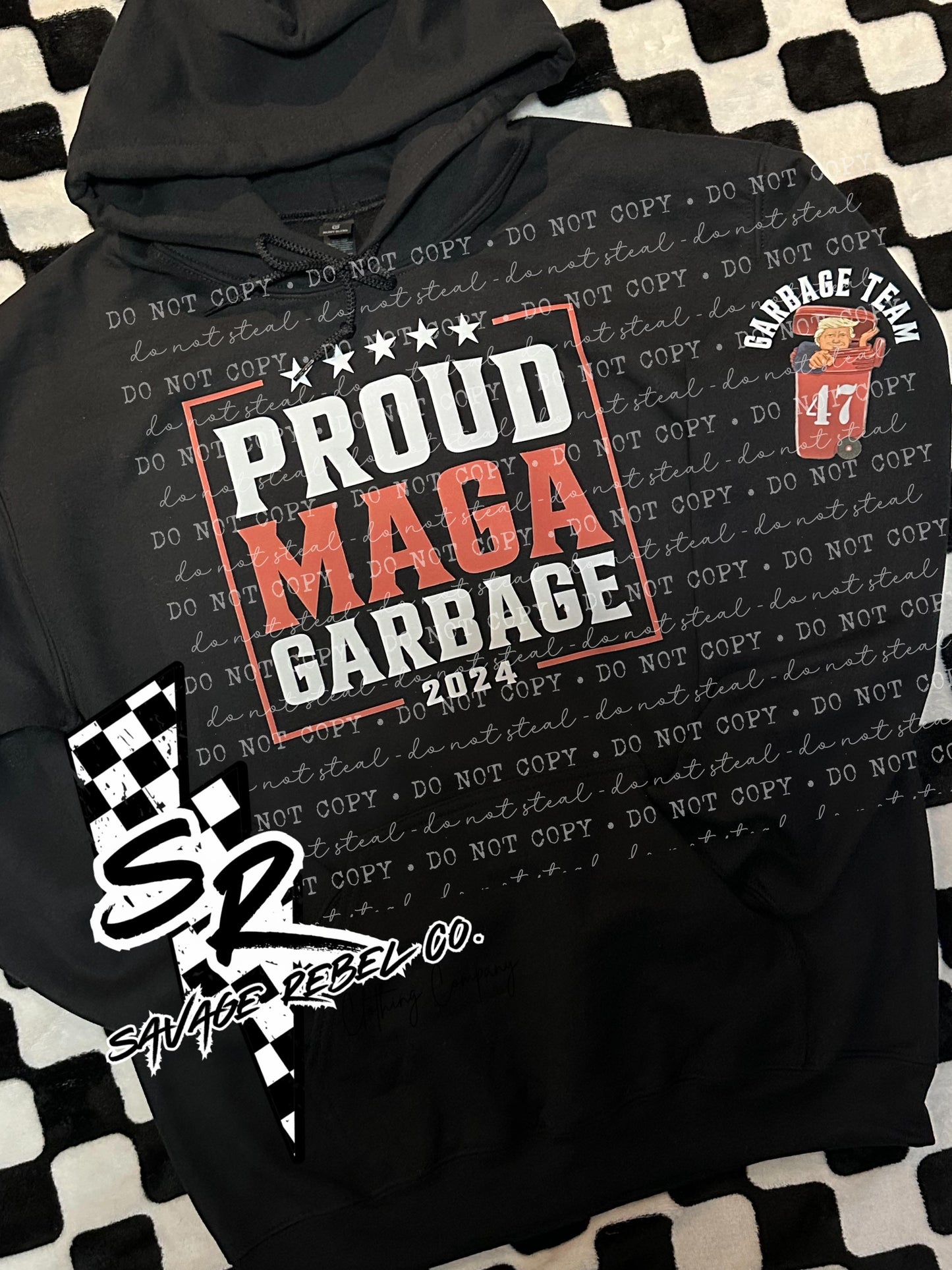 Proud MAGA Garbage Trump Hoodie