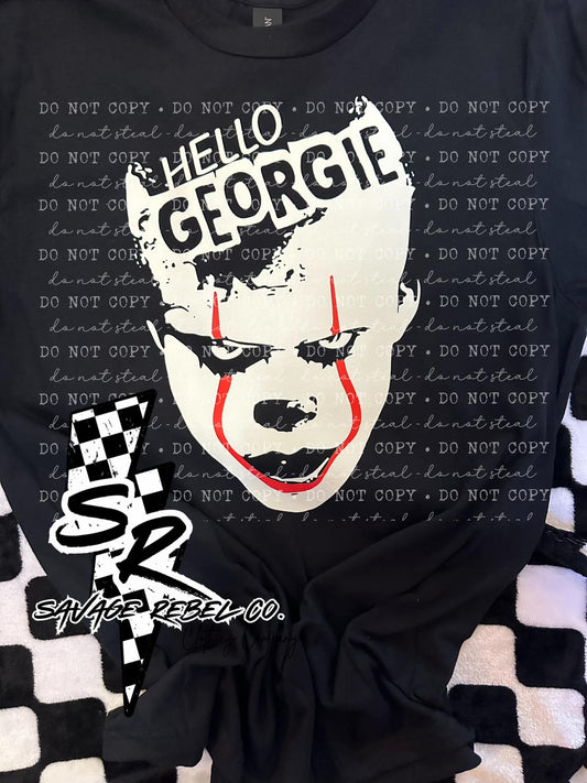 Hello GEOEGIE - Glow in the dark design - Halloween t.shirt