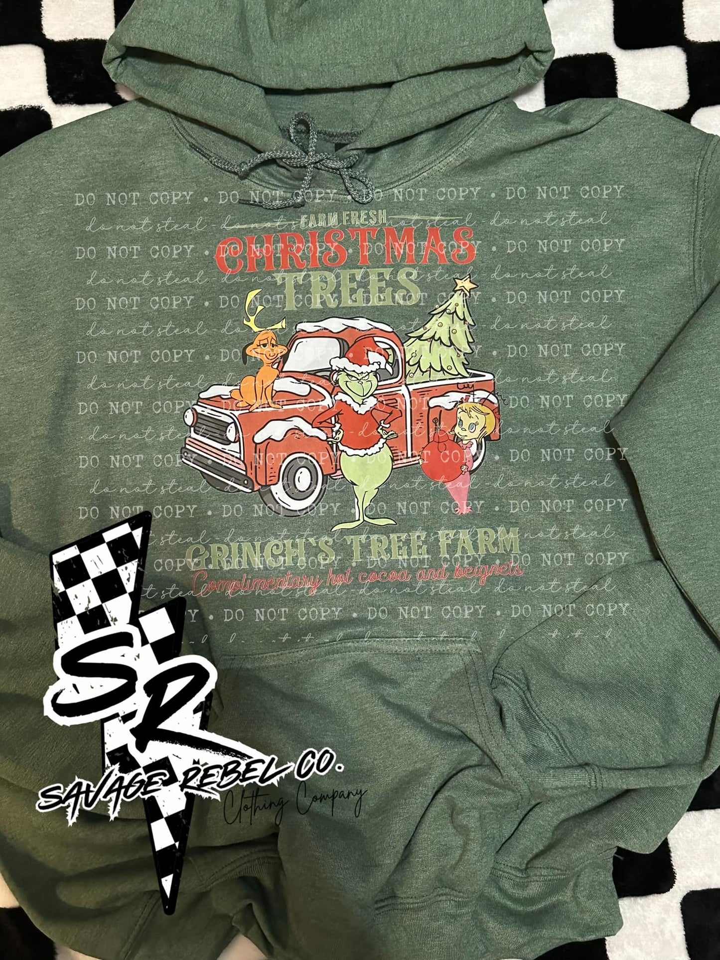 CHRISTMAS TREES Green Guys Tree Farm Hoodie