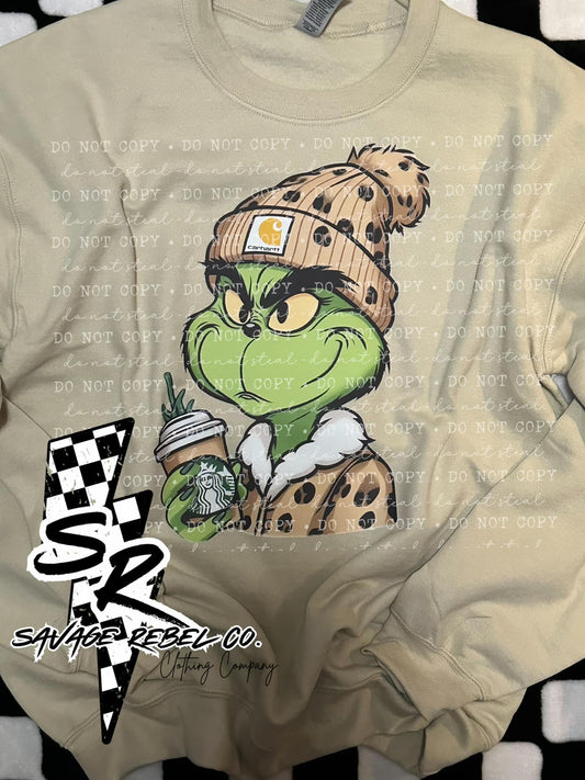 Green Guy Coffee/Hot chocolate Sweatshirt