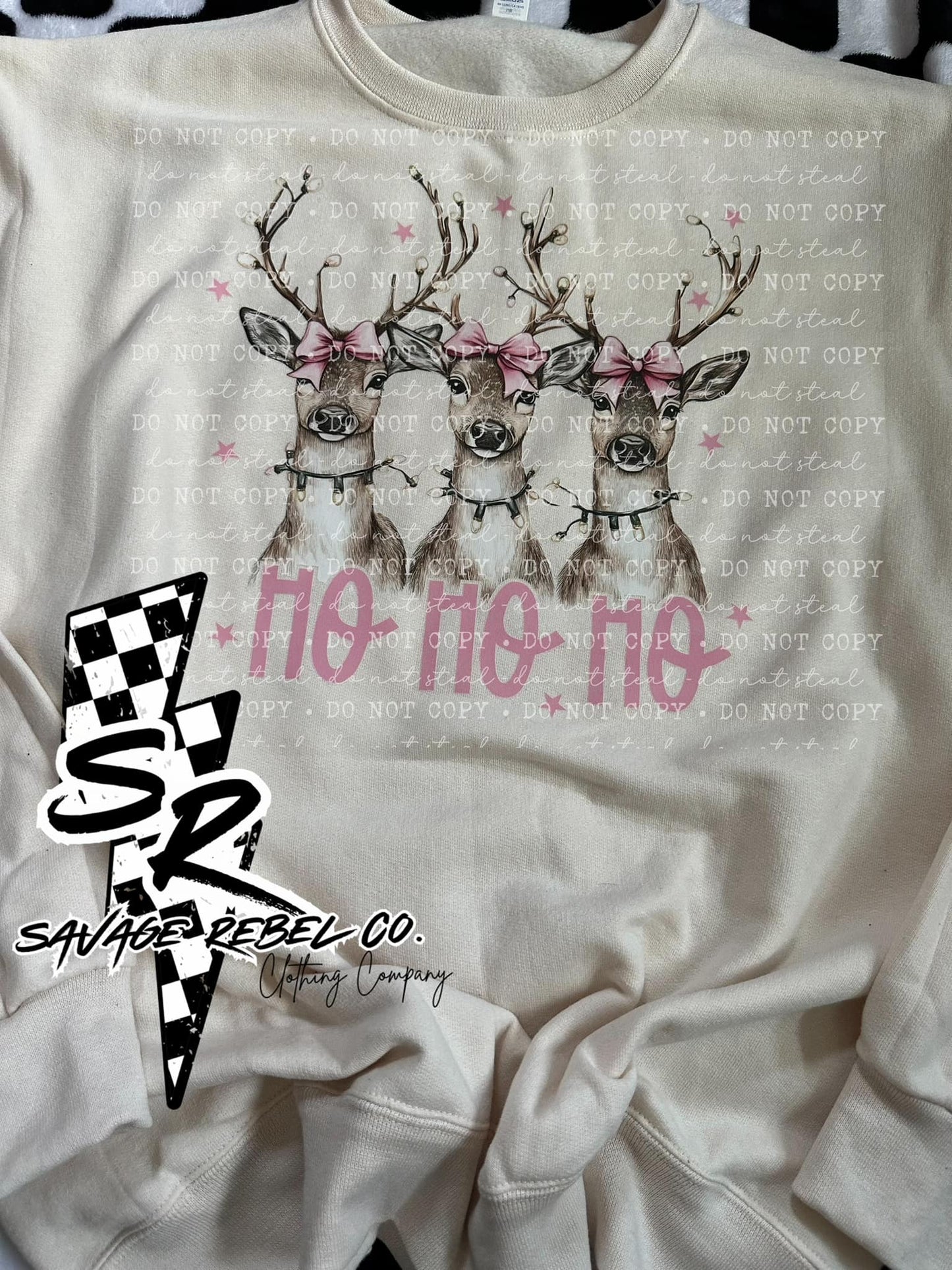 HO HO HO Reindeer Sweatshirt