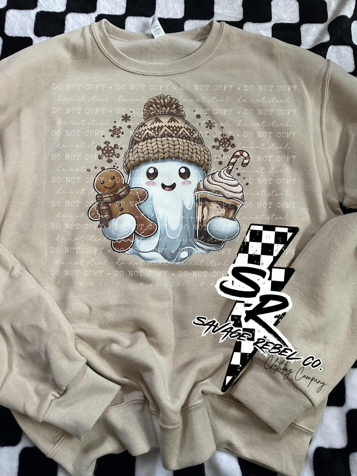 Hot coco ghost sweatshirt