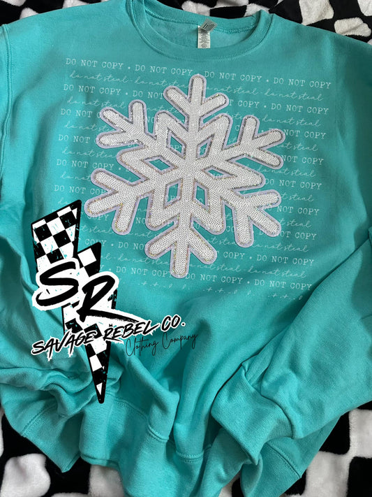 Shimmer Snowflake Sweatshirt