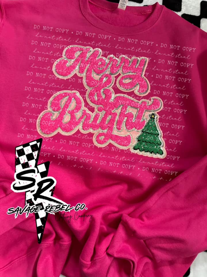 Merry & Bright Christmas Sweshirt