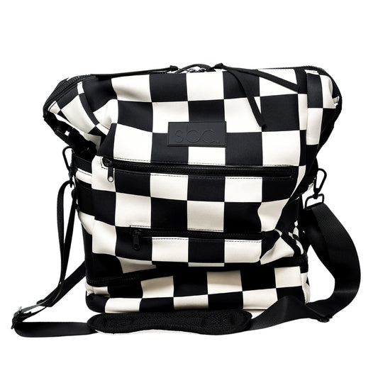 3-in-1 Checkered Diaper Bag